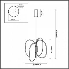 Подвесная люстра Odeon Light Piuma 6664/53L | фото 5