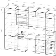 ТЕРЦИЯ Кухонный гарнитур Экстра 5 (3000 мм) | фото 2